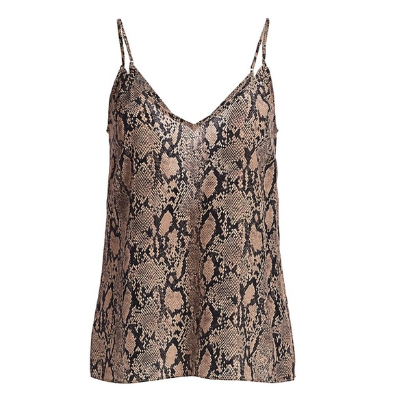 FRAME Silk Python Print Camisole - Picture 5 of 12